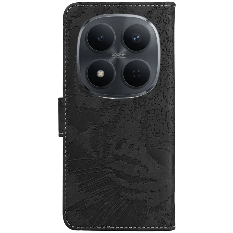 Шкіряний чохол-книжка Tiger для Xiaomi Poco M8 Pro – Black. Фото 2 з 7