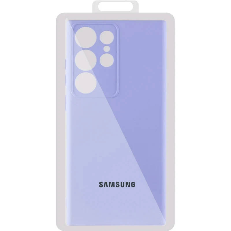 Силіконовий чохол Cover Lakshmi з захистом камери для Samsung Galaxy S24 Ultra – Бузковий / Dasheen. Фото 6 з 6