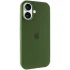 Чехол Silicone Case с закрытым низом для Apple iPhone 17 (6.3") – Зеленый / Dark Olive. Фото 1 из 6