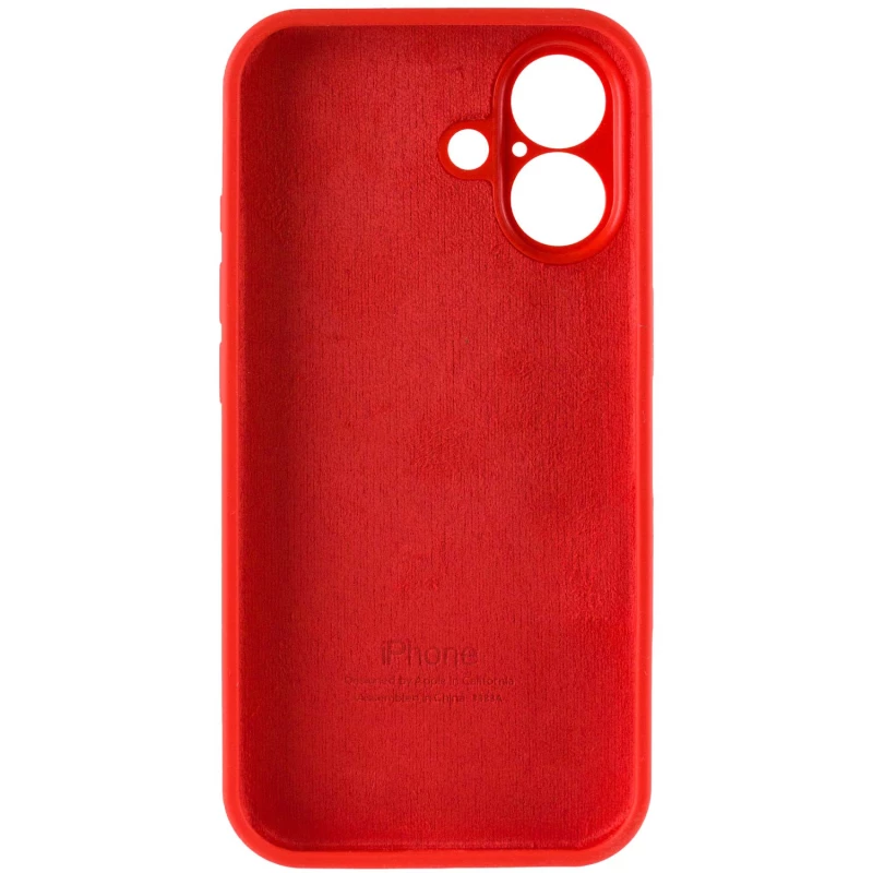 Чохол Silicone Case з захистом камери на Apple iPhone 16 Plus – Червоний / Red. Фото 7 з 8