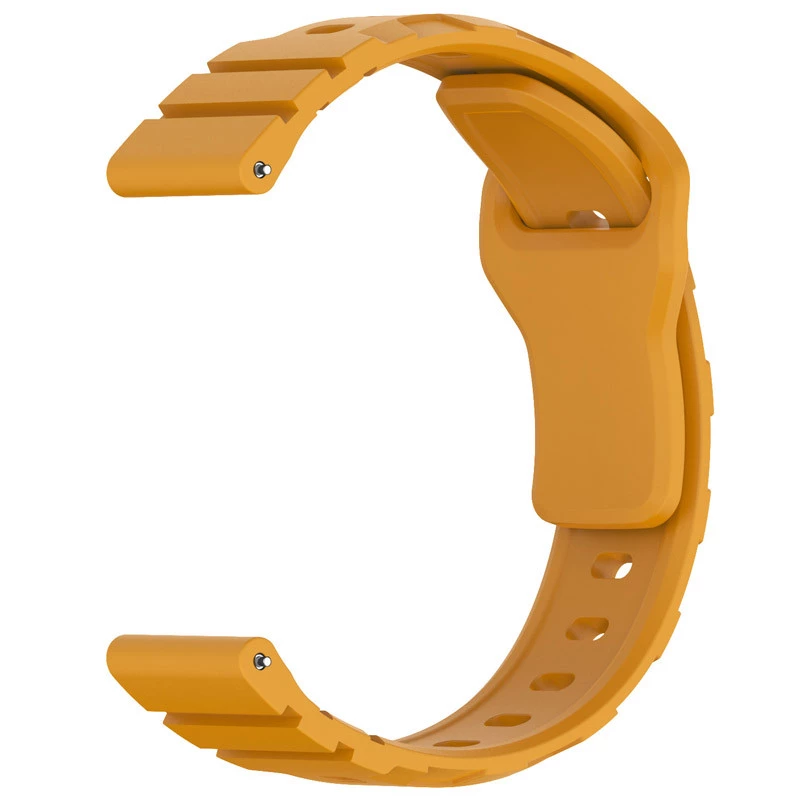 Силіконовий ремінець Defense для Smart Watch 22mm – Dark Yellow. Фото 3 з 3
