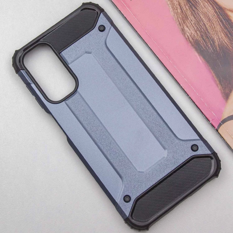 Протиударний чохол з посиленими кутами Immortal на Samsung Galaxy A24 4G – Сірий / Metal slate. Фото 5 з 8