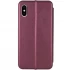 Чохол-книжка класичний на Apple iPhone X (5.8") – Бордовий. Фото 2 з 3