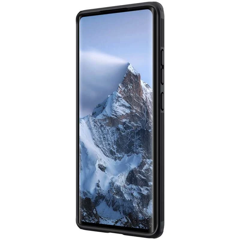 Карбована накладка Nillkin зі шторкою для камери на Xiaomi Mix 4 – Чорний / Black. Фото 4 з 5