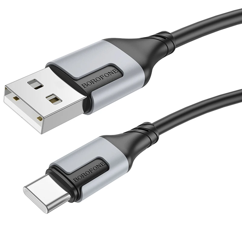 Дата кабель Borofone BX101 Creator USB to Type-C 3A (1m) – Black. Фото 5 из 5