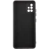 Цветной силиконовый чехол GETMAN с закрытой камерой на Samsung Galaxy A51 – Черный / Black. Фото 4 из 4