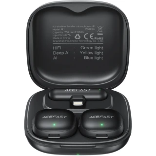 Петличний бездротовий мікрофон Acefast R1 Lightning фото 1 з 2