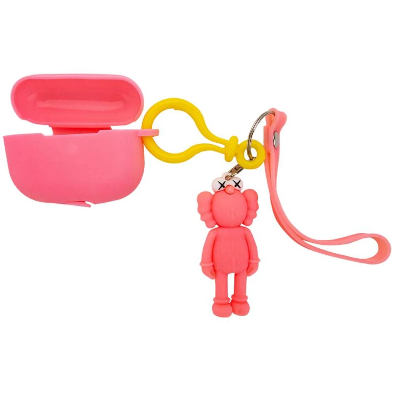 

Силіконовий футляр Cute Charm для навушників AirPods Pro (Kaws / Рожевий)