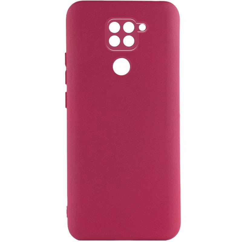 

Чехол Silicone Case Lakshmi с закрытой камерой для Xiaomi Redmi Note 9 / Redmi 10X (Бордовый / Marsala), Бордовий / marsala