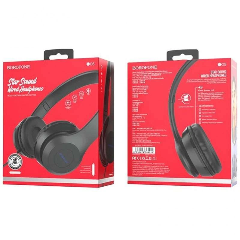 Стереонавушники BOROFONE BO5 – Чорний. Фото 4 з 4