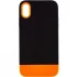 Двоколірний чохол Bichromatic на Apple iPhone X (5.8") – Black / Orange. Фото 1 з 5