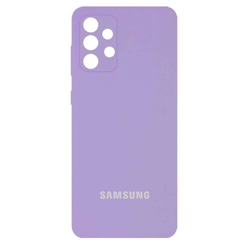 

Чохол Silicone Case з закритим низом та захистом камери на Samsung Galaxy A72 4G / A72 5G (Бузковий / Dasheen)