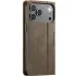Шкіряний чохол-книжка CaseMe Velvet Matte для Apple iPhone 18 Pro – Coffee. Фото 2 з 5