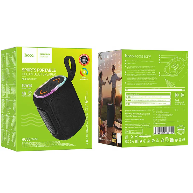 Bluetooth Колонка Hoco HC53 Suyun 10W – Black. Фото 3 з 5