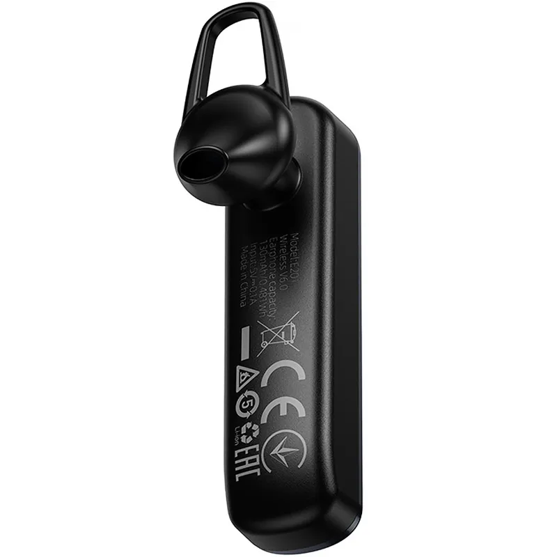 Bluetooth моно-гарнитура Hoco E201 Exceed ENC – Black. Фото 4 из 5