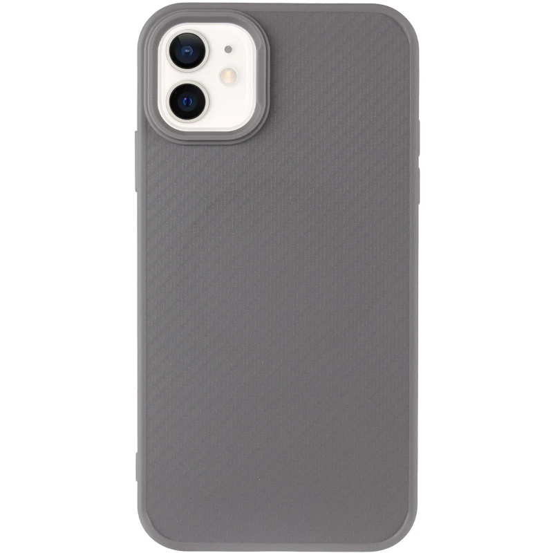 TPU чехол Carbon Protective with Magsafe для Apple iPhone 11 (6.1") – Grey. Фото 3 из 6