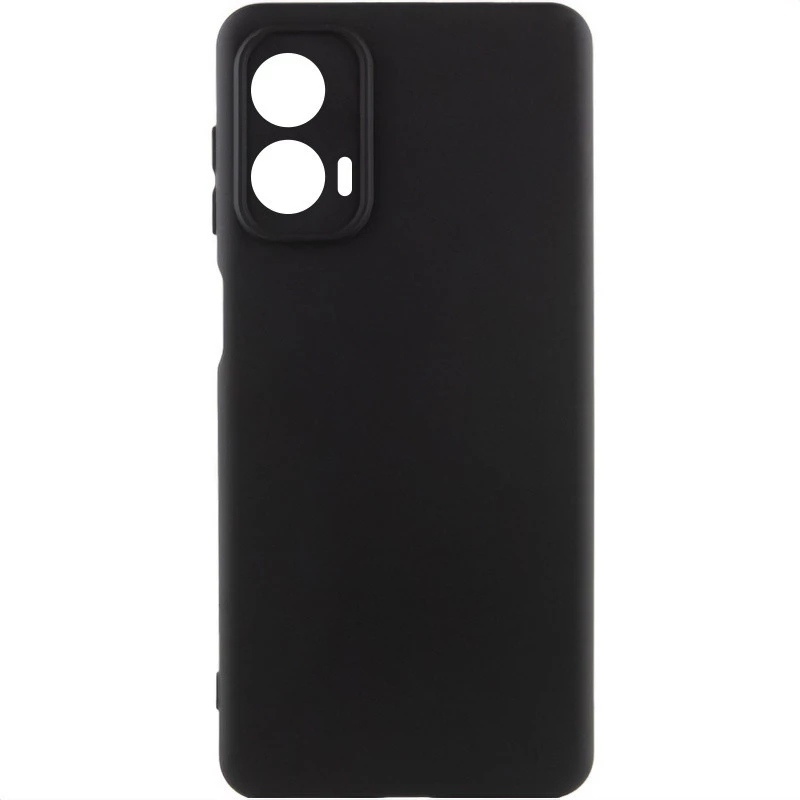 Чохол Silicone Case Lakshmi Plus з закритою камерою на Motorola Moto G85 – Чорний / Black. Фото 1 з 6