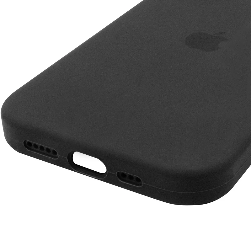 Чехол Silicone Case с закрытым низом для Apple iPhone 16 Plus – Черный / Black. Фото 7 из 14