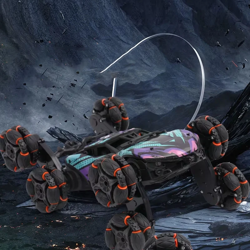 Дитячий восьмиколісний джип на радіокеруванні SHT 2330 2.4G (with 2 remote) – Violet. Фото 9 з 10