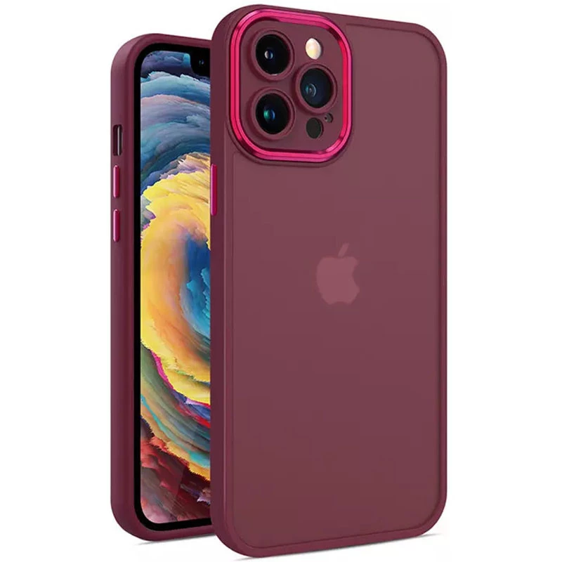 

TPU+PC чехол Accent для Apple iPhone 14 Pro (6.1") (Magenta)