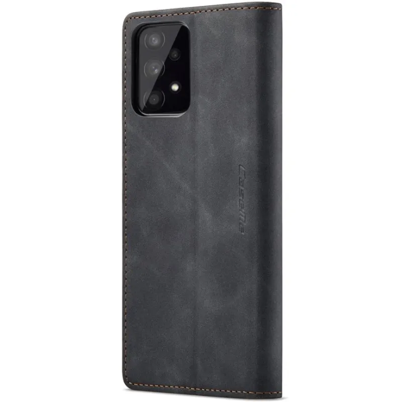 Шкіряний чохол-книжка CaseMe Velvet Nubuck для Samsung Galaxy A32 (A326B) 5G – Black. Фото 4 з 6
