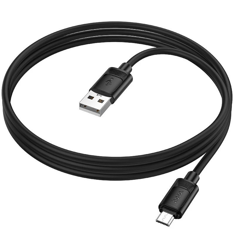 Дата кабель Hoco X122 Benefit USB to MicroUSB 2.4A (1m) – Black. Фото 4 з 4