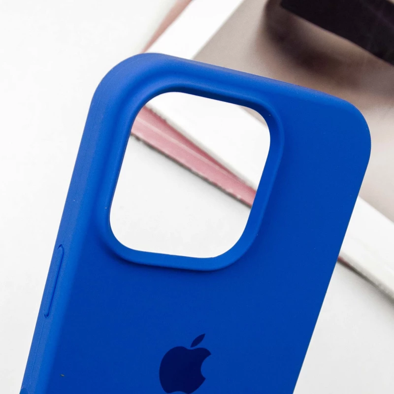 Чехол Silicone Case с закрытым низом для Apple iPhone 16 Pro Max – Синий / Capri Blue. Фото 6 из 9