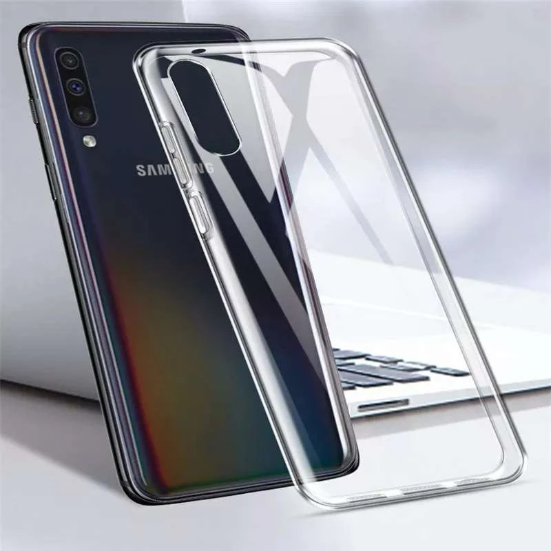 Ультратонкий силіконовий чохол 1мм на Samsung Galaxy A50 (A505F) / A50s / A30s – Безбарвний (прозорий). Фото 3 з 3