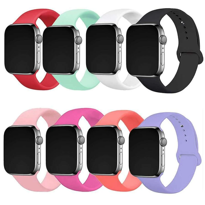 

Силіконовий ремінець для Apple Watch Sport Band 42 / 44 (S/M & M/L) 3pcs