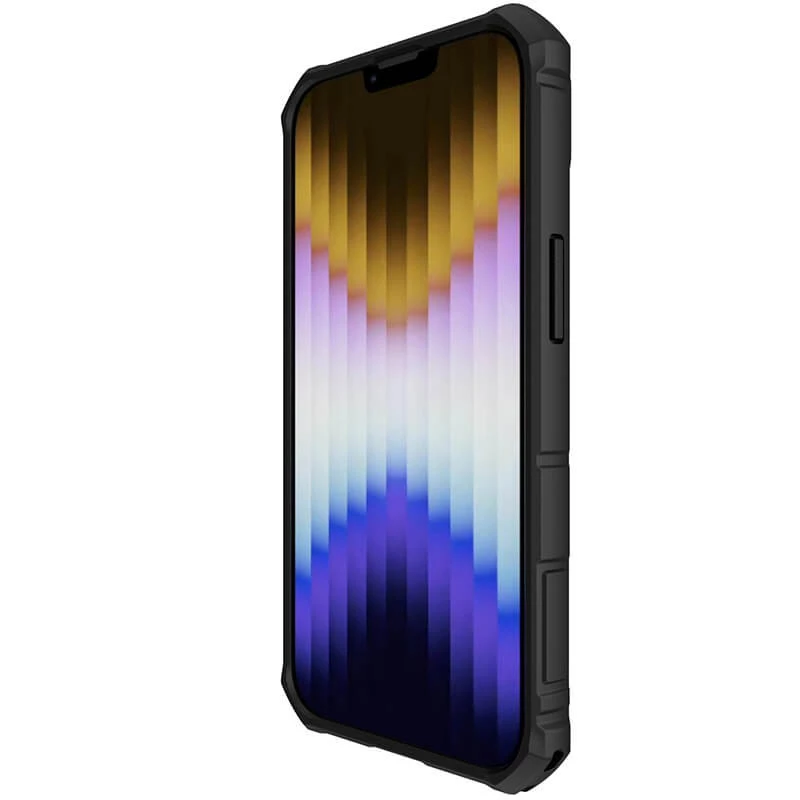TPU+PC чохол Nillkin CamShield Armor Pro (шторка для камери) на Apple iPhone 14 (6.1") – Чорний. Фото 5 з 7