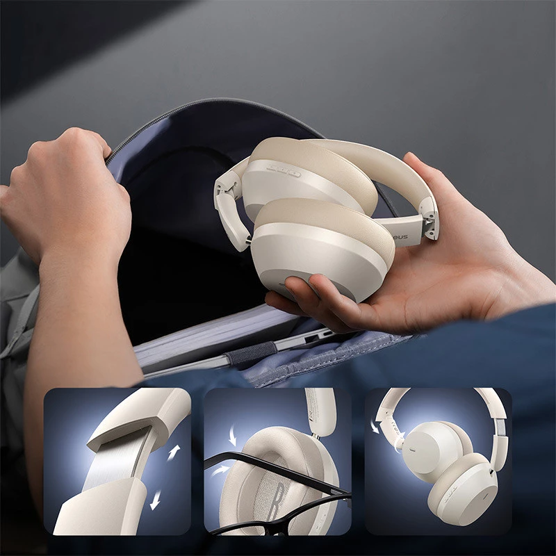 Накладні бездротові навушники Baseus Bass 35 Max (A00070800) – Stellar White. Фото 7 з 7