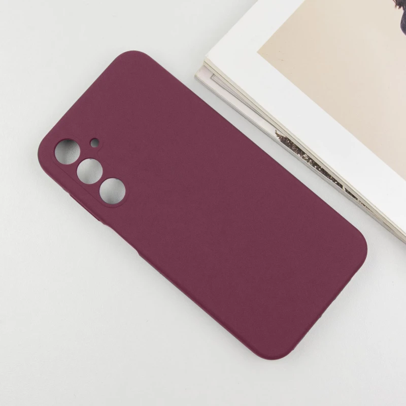 Чехол Silicone Case Lakshmi Premium з закритою камерою на Samsung Galaxy A56 5G – Бордовый / Plum. Фото 10 из 11