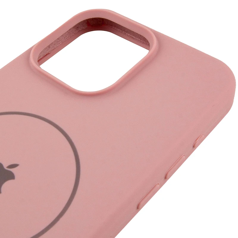 Чохол Silicone Case Full Protective (AA) V2 with MagSafe для Apple iPhone 16 – Рожевий / Pink Sand. Фото 5 з 6