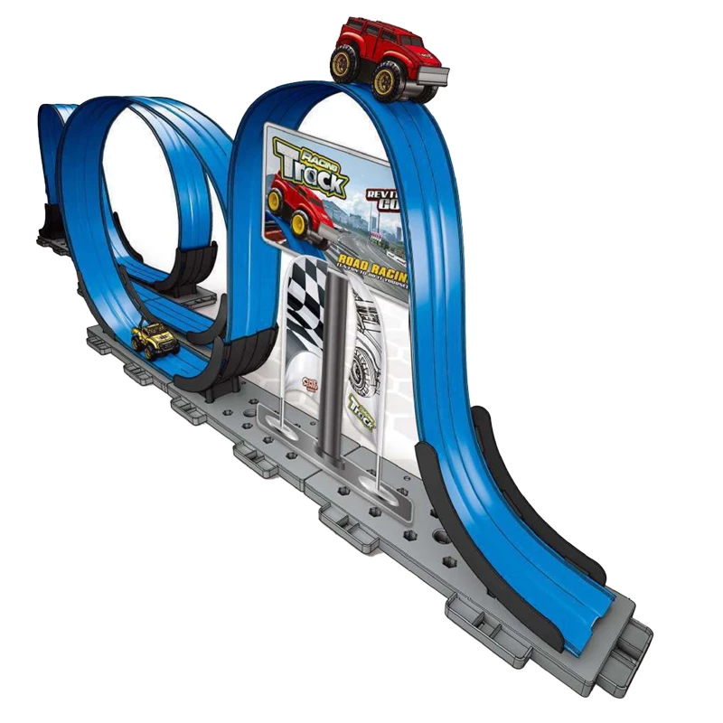 Інтерактивний трек з інерційною машинкою SHT 088-2 (1CAR) – Blue. Фото 1 з 2