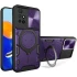 Ударостійкий чохол Bracket Ringstand із захисною шторкою для камери на Xiaomi Redmi 10 – Purple. Фото 1 з 4