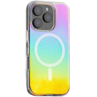 Чохол з блискітками та MagSafe на Apple iPhone 16 — Chroma+Glitter