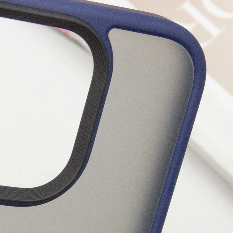 TPU+PC с металлическими кнопками для Apple iPhone 16 Pro – Синий / Navy Blue. Фото 6 из 6