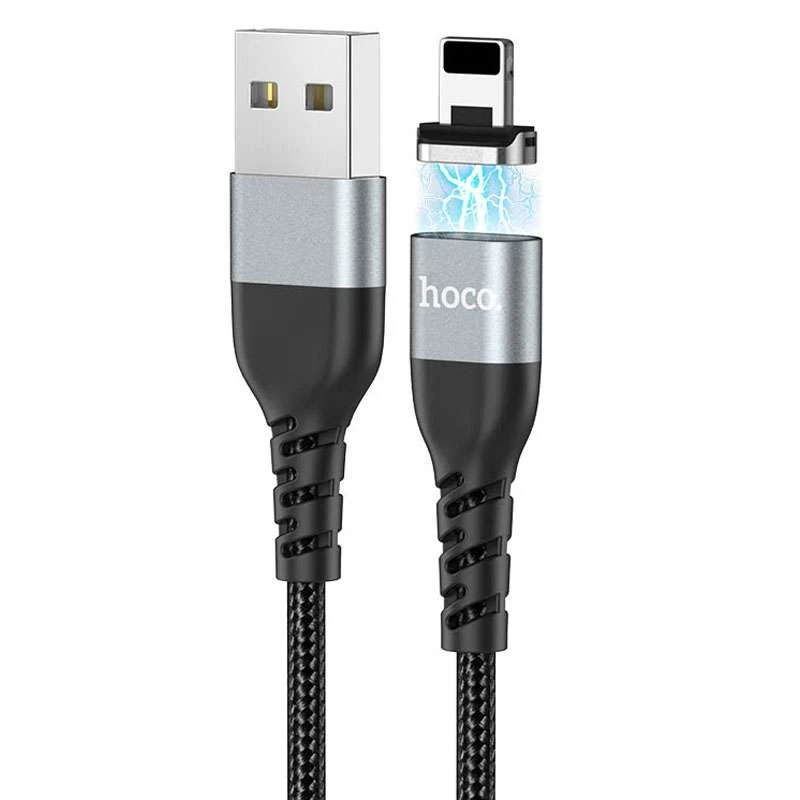 

Дата кабель Hoco U96 "Traveller magnetic" Lightning (1.2m) (Чорний)