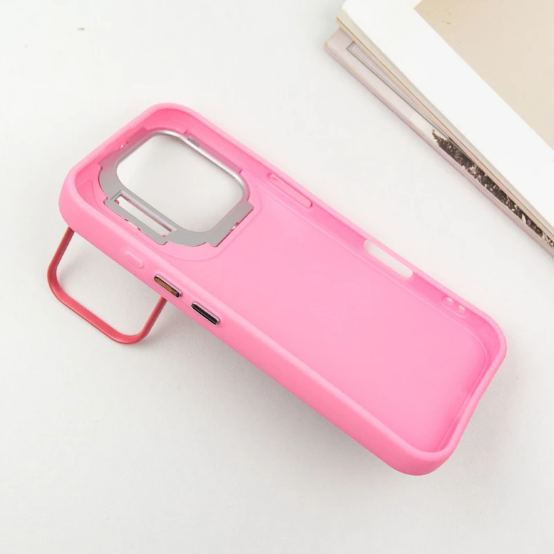 TPU+PC чехол с животными для Apple iPhone 16 Pro Max – Pink Dog. Фото 8 из 9