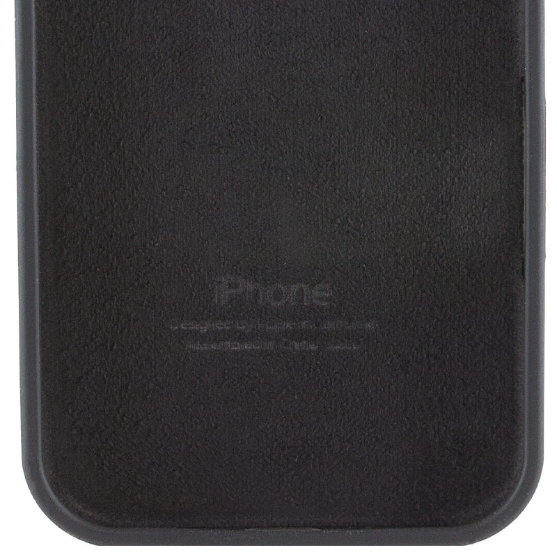 Чохол Silicone Case з закритим низом на Apple iPhone 17e (6.1") – Чорний / Black. Фото 4 з 4