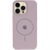 Чехол Silicone Case Full Protective (AA) V2 with MagSafe для Apple iPhone 16 Pro Max – Серый / Lavender. Фото 7 из 11