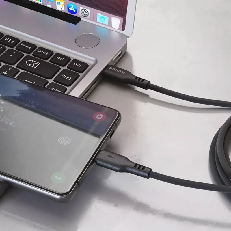 Дата кабель Proove Rebirth Type-C to Type-C 60W (1m) – Black. Фото 2 з 3