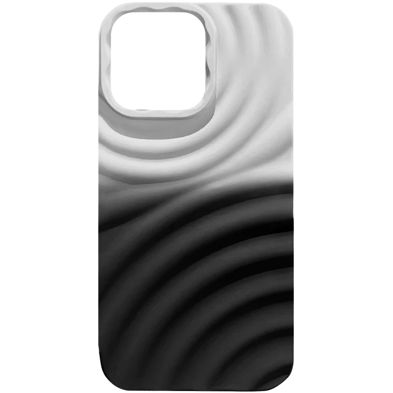 Чехол TPU ColorWave для Apple iPhone 14 – White / Black. Фото 1 из 6