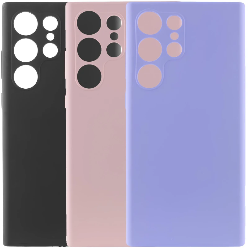 Кольоровий силіконовий чохол GETMAN із закритою камерою для Samsung Galaxy S24 Ultra фото 1 з 4
