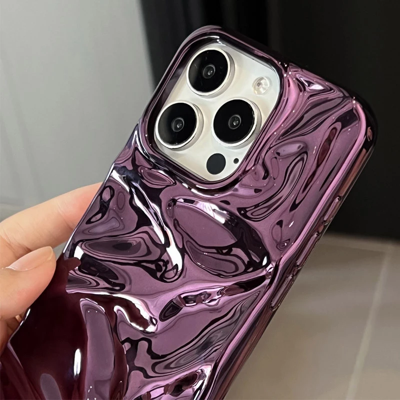 Гламурний силіконовий чохол на Apple iPhone 15 (6.1") – Purple. Фото 6 з 7