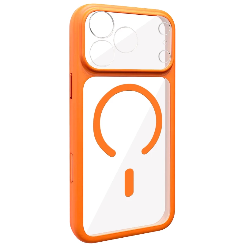 Чехол TPU GETMAN Moon Clear with MagSafe для Apple iPhone 17 Air (6.5") – Orange. Фото 1 из 1