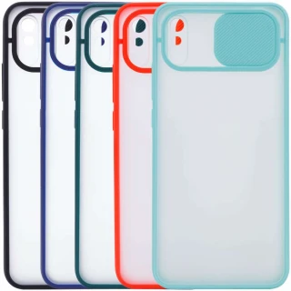 Матовый силиконовый чехол со шторкой для камеры для Xiaomi Redmi 9A фото 1 из 1