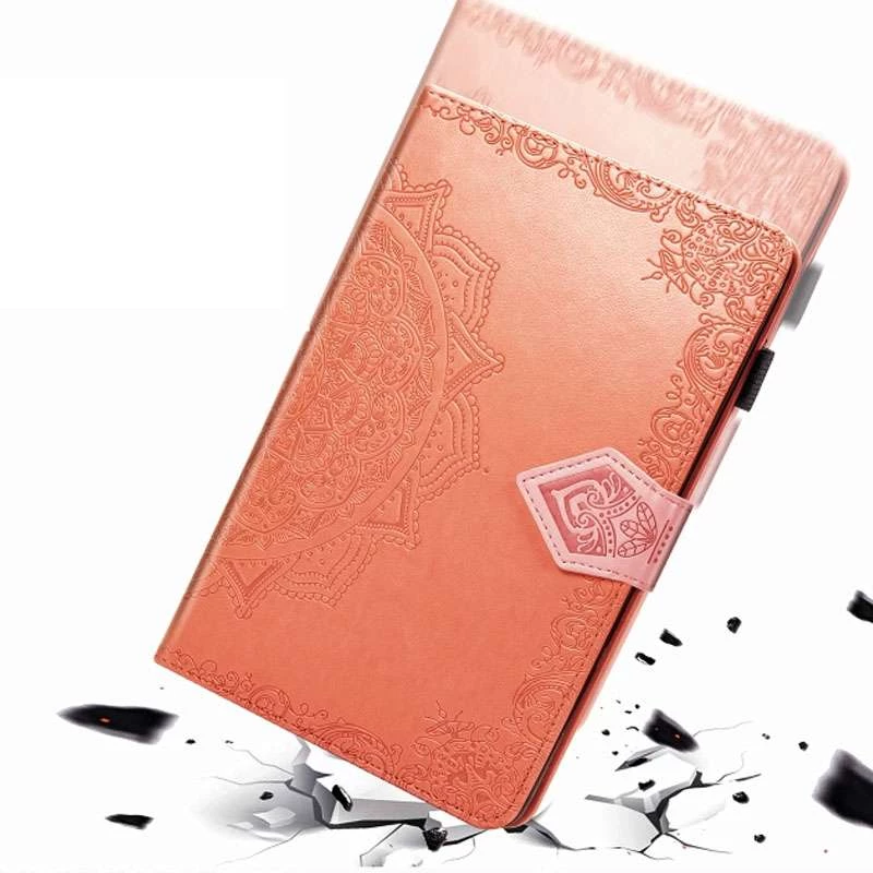 Кожаный чехол Art Case с визитницей для Samsung Galaxy Tab S7+ – Оранжевый. Фото 3 из 7