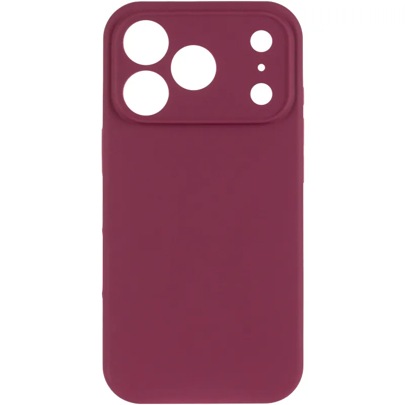 Чехол Silk Full Camera Protective (AA) NO LOGO для Apple iPhone 17 Pro Max (6.9") – Бордовый / Plum. Фото 2 из 5
