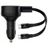 АЗП Baseus Enjoyment PD33W with retractable cables (2USB-C) (C00035500111) фото 1 з 1